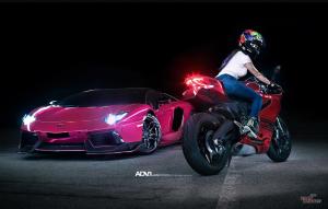 Lamborghini Aventador LP750-4 Superveloce Purple by Auto Talent on ADV.1 Wheels (ADVNL2 M.V1 SL) 2016 года